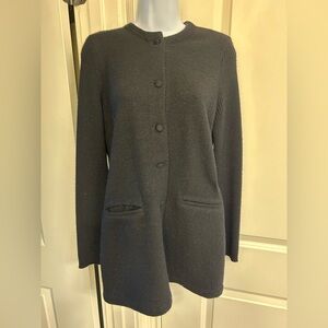 J. McLaughlin Charcoal Button-Up Blazer